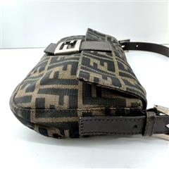 Fendi Zucca FF Baguette Brown Shoulder Bag!